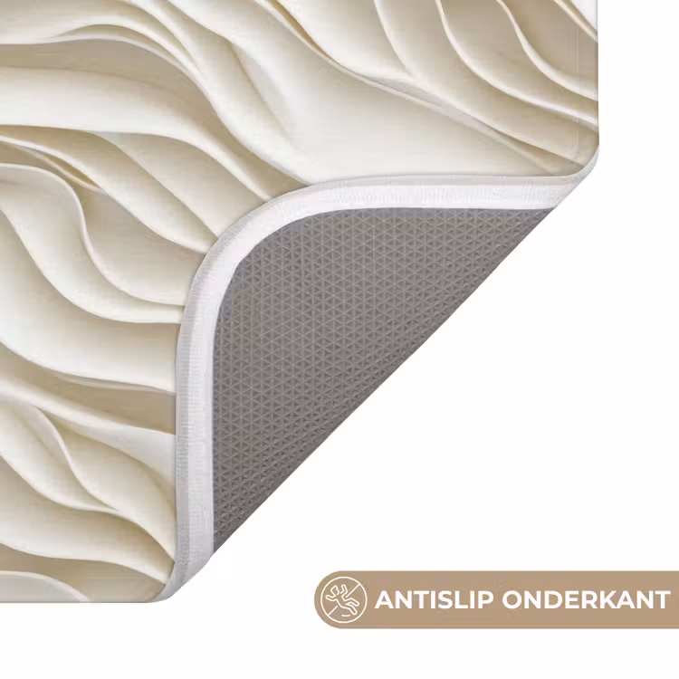 WC Mat - Golven - Wit - Minimalistisch — 3