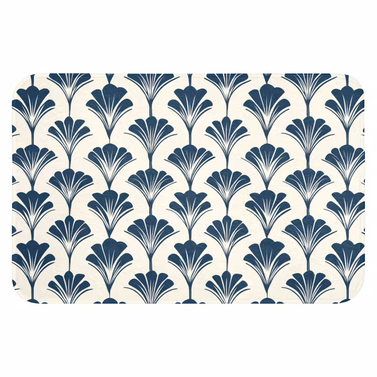 WC Mat - Klassiek - Motief - Blauw — 1