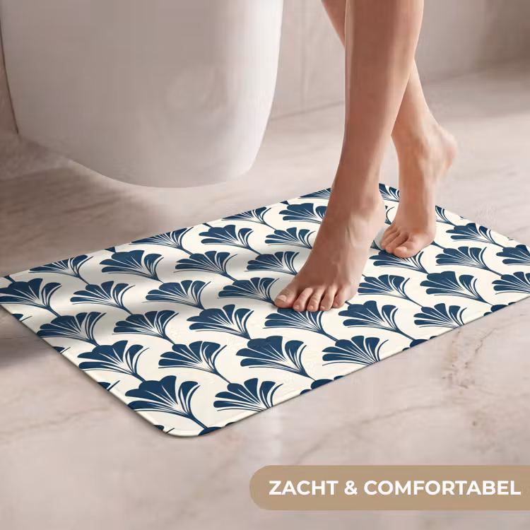 WC Mat - Klassiek - Motief - Blauw — 7