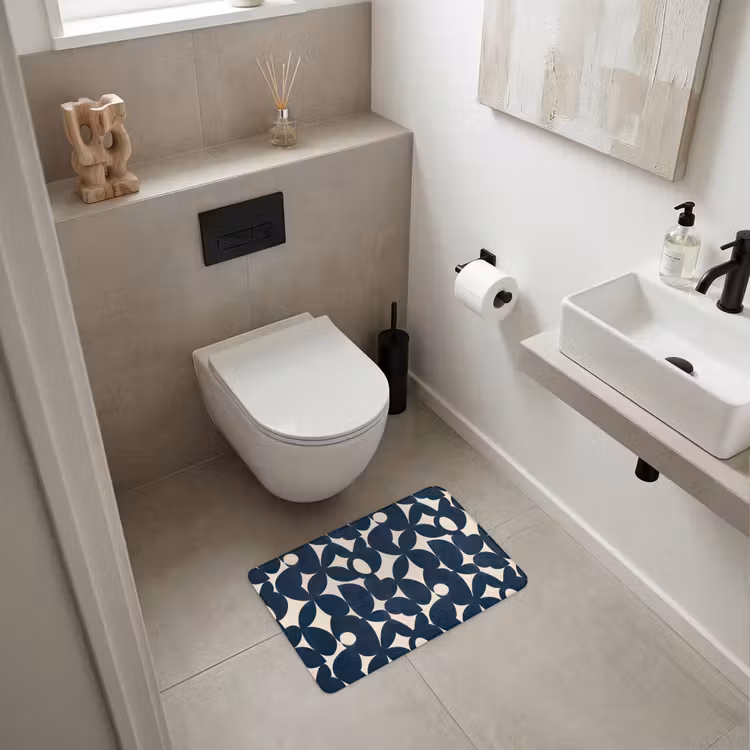 WC Mat - Modern - Geometrisch - Blauw — 6