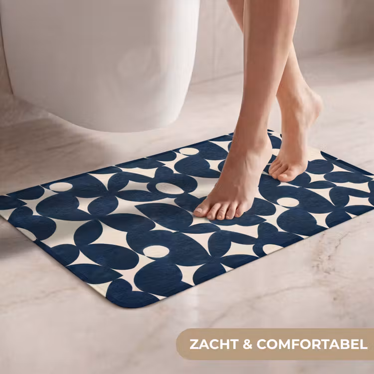 WC Mat - Modern - Geometrisch - Blauw — 7