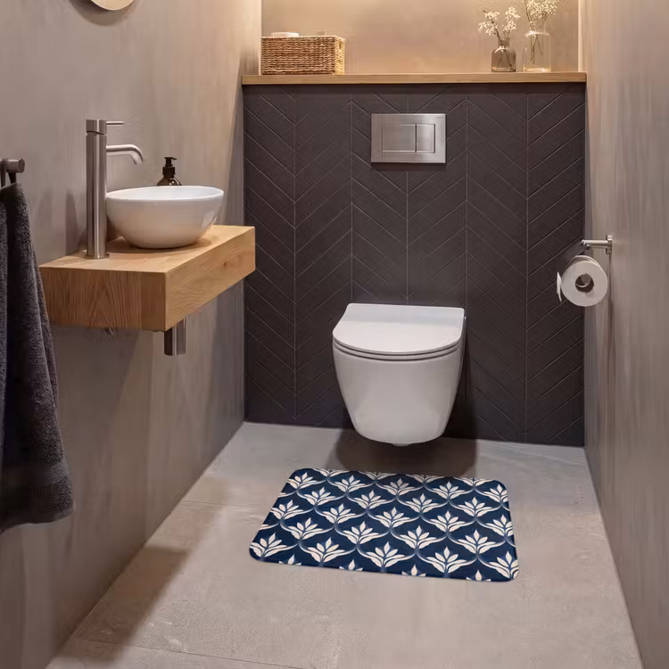 WC Mat - Modern - Ontwerp - Blauw — 2