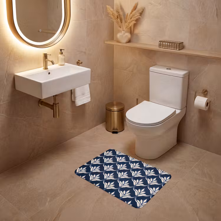 WC Mat - Modern - Ontwerp - Blauw — 4