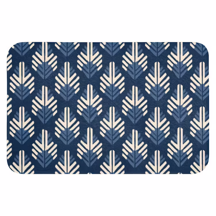 WC Mat - Modern - Patroon - Blauw — 1