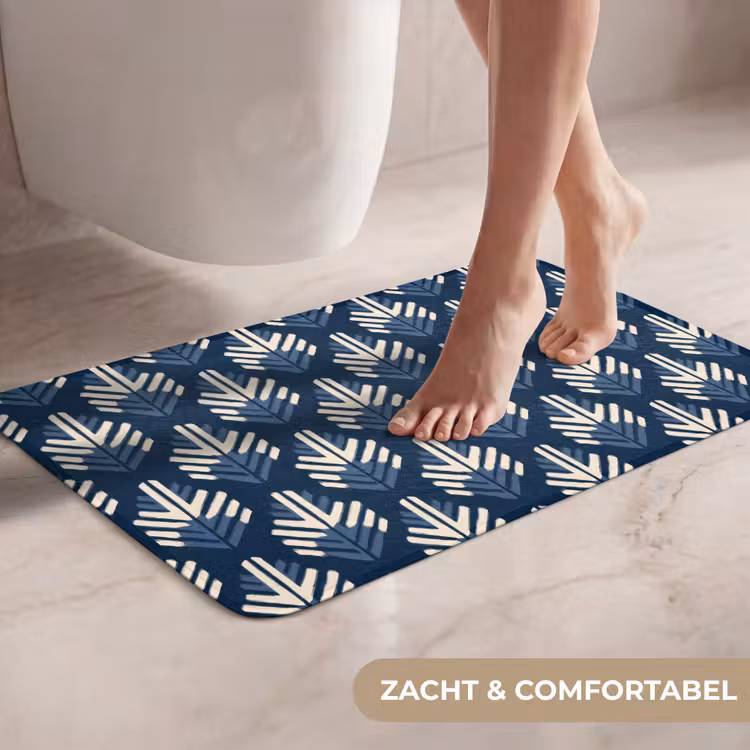 WC Mat - Modern - Patroon - Blauw — 7