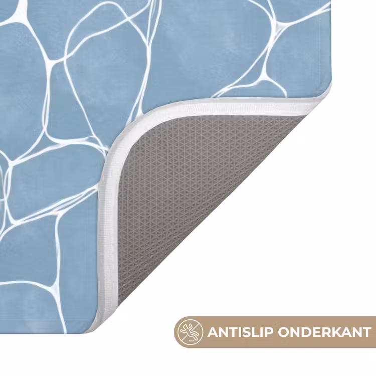 WC Mat - Organisch - Patroon - Blauw — 3