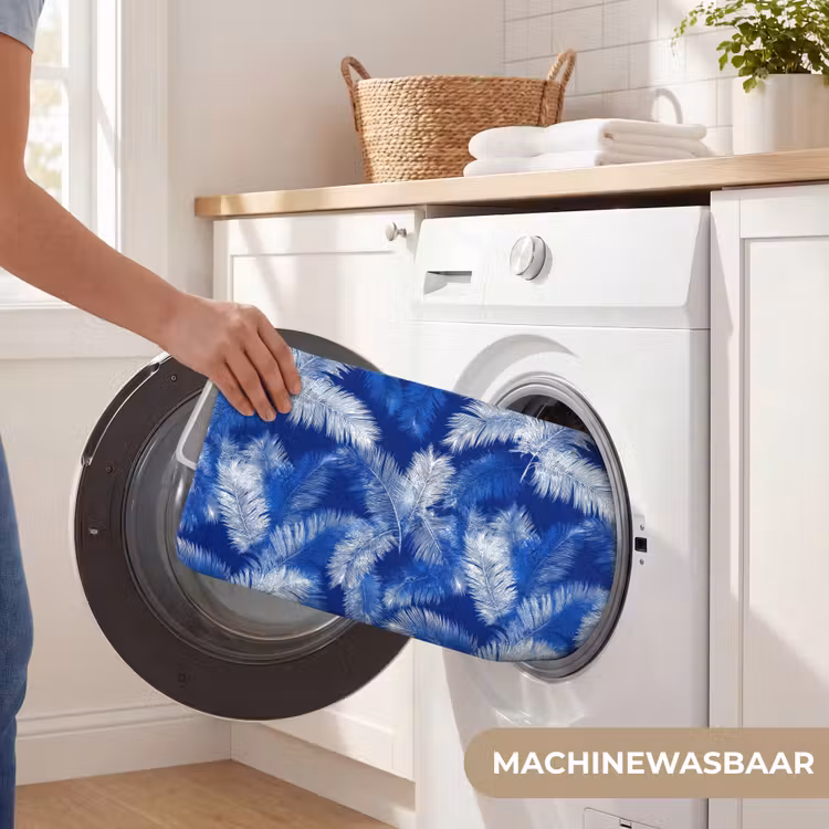 WC Mat - Palmblad - Patroon - Blauw — 5