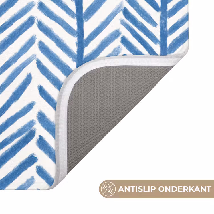 WC Mat - Patroon - Streep - Blauw — 3
