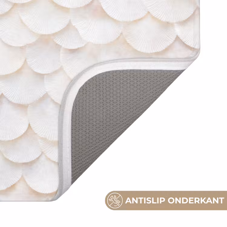 WC Mat - Schubben - Wit - Elegant — 3