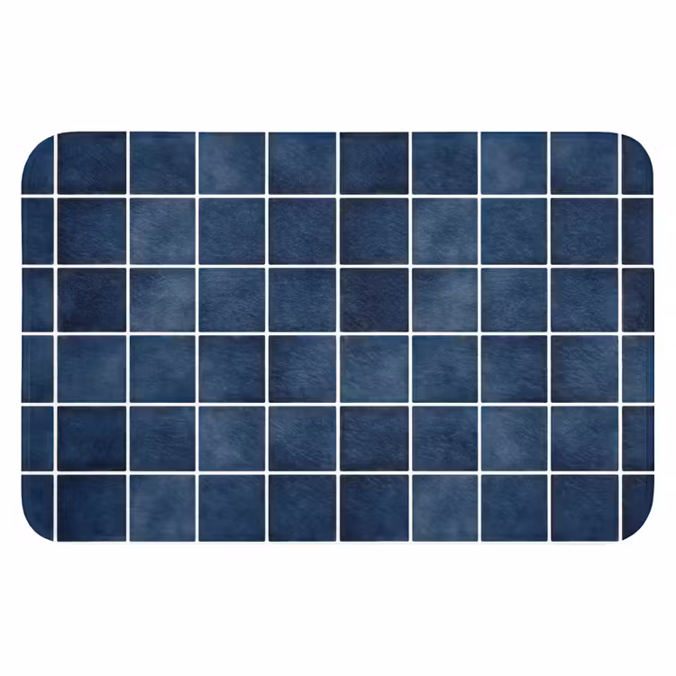 WC Mat - Tegel - Modern - Blauw — 1