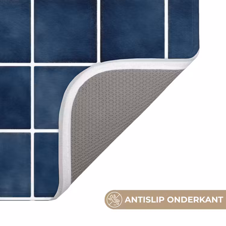 WC Mat - Tegel - Modern - Blauw — 3