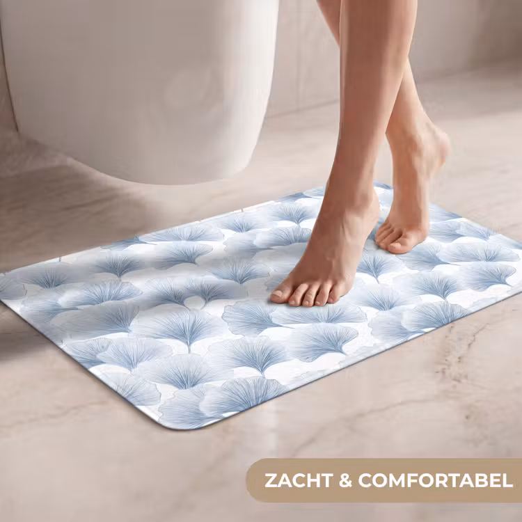 WC Mat - Waaier - Modern - Blauw — 7