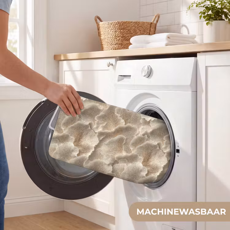WC Mat - Waaierstructuren - Beige - Vezeltextuur — 5