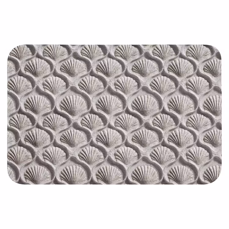 WC Mat - Zand - Schelpenvorm - Grijs — 1
