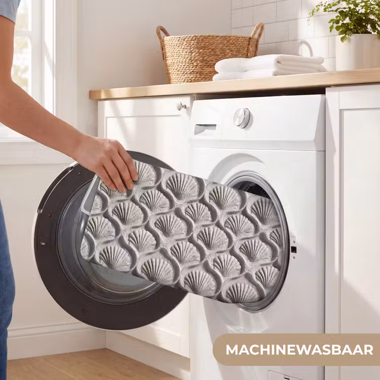 WC Mat - Zand - Schelpenvorm - Grijs — 5