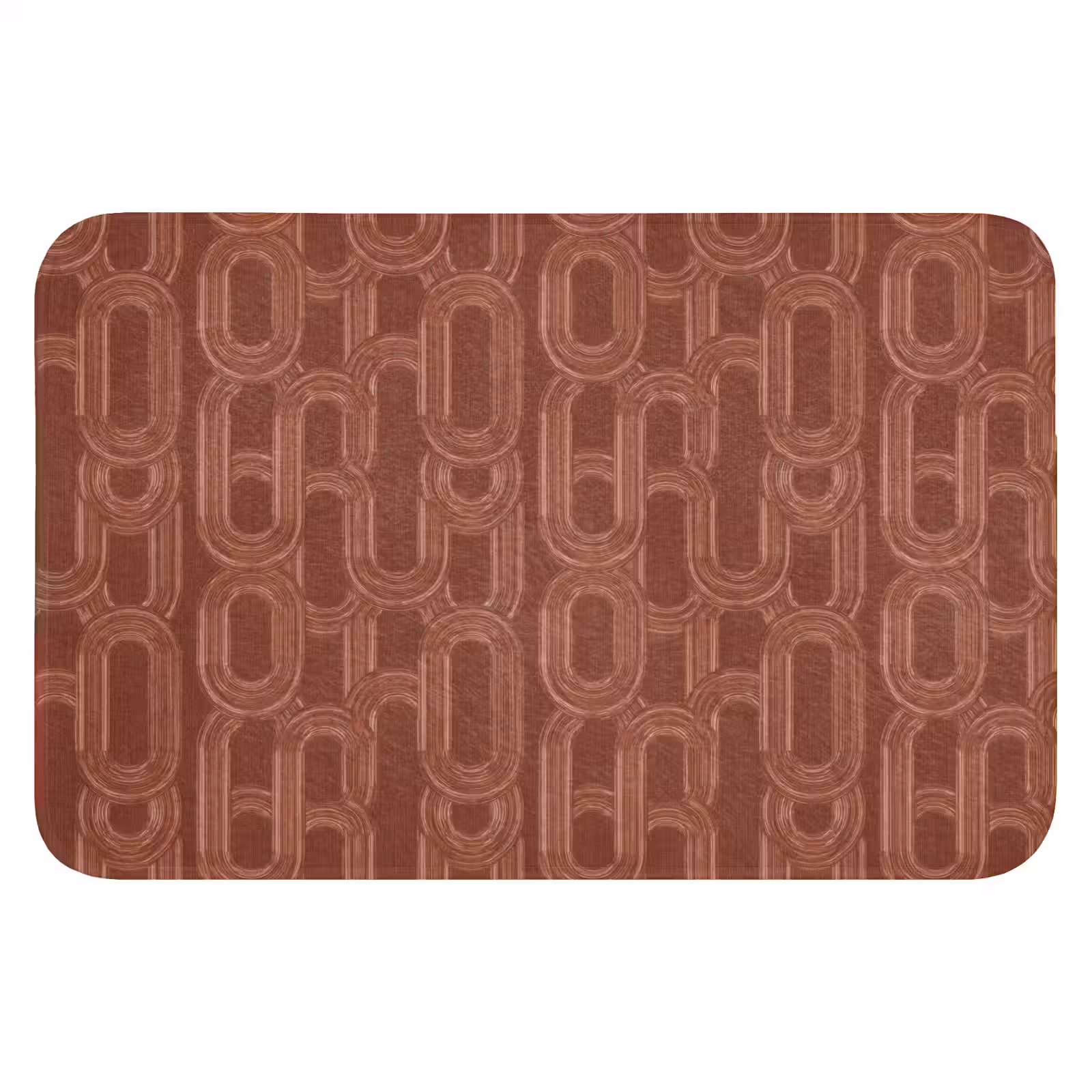 WC Mat - Abstract - Textuur - Bruin — 1