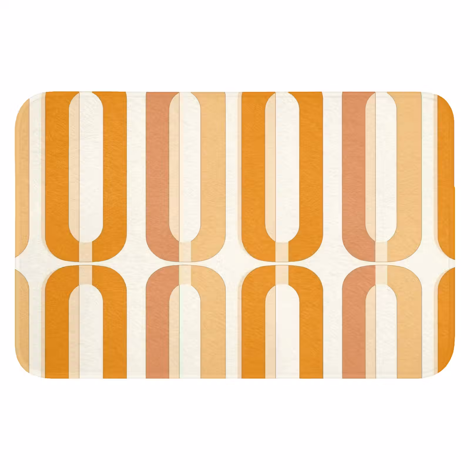 WC Mat - U-vorm - Retro - Oranje — 1