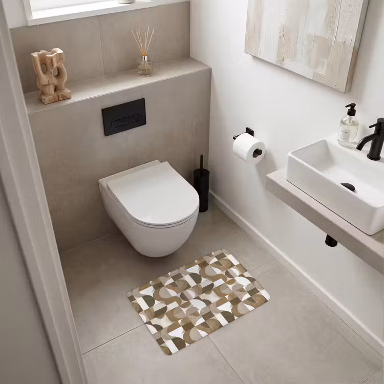 WC Mat - Abstract - Retro - Bruin — 6