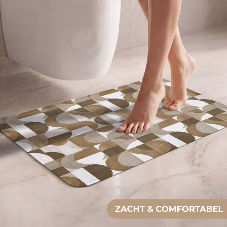 WC Mat - Abstract - Retro - Bruin — 7