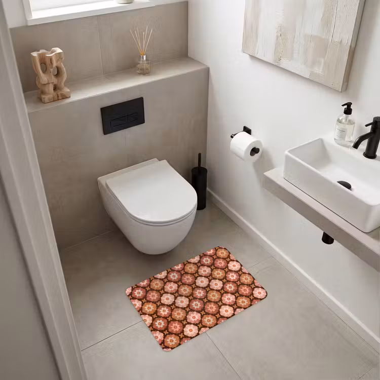 WC Mat - Geometrisch - Bloemen - Kleurrijk — 6