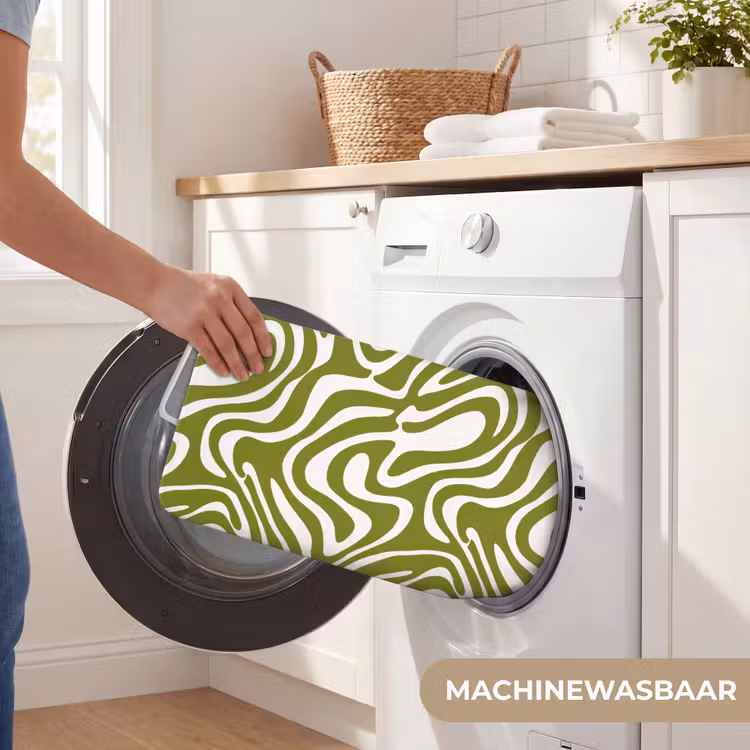 WC Mat - Lijnpatroon - Groen - Organisch — 5