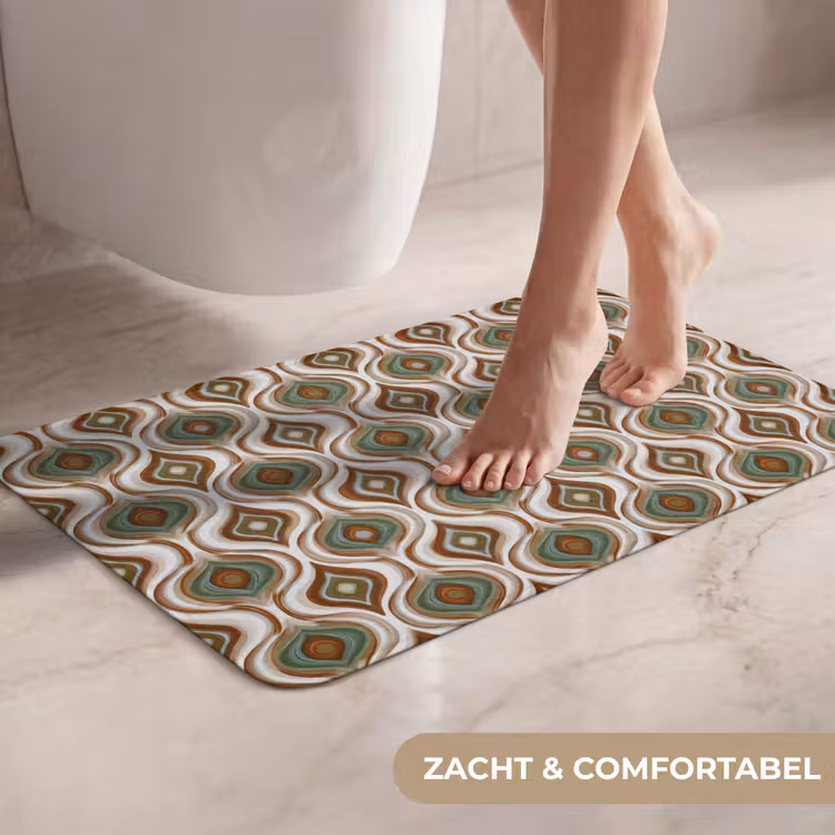 WC Mat - Motief - Patroon - Kleurrijk — 7