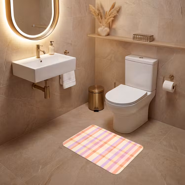 WC Mat - Pastel - uitpatroon - Geometrisch — 4