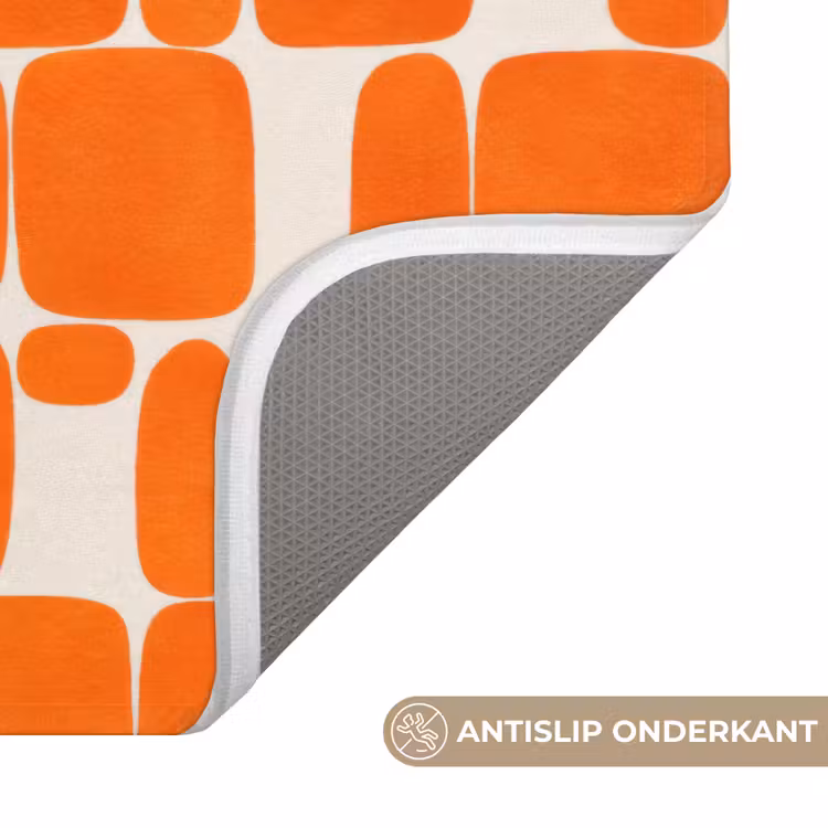 WC Mat - Patroon - Retro - Oranje — 3