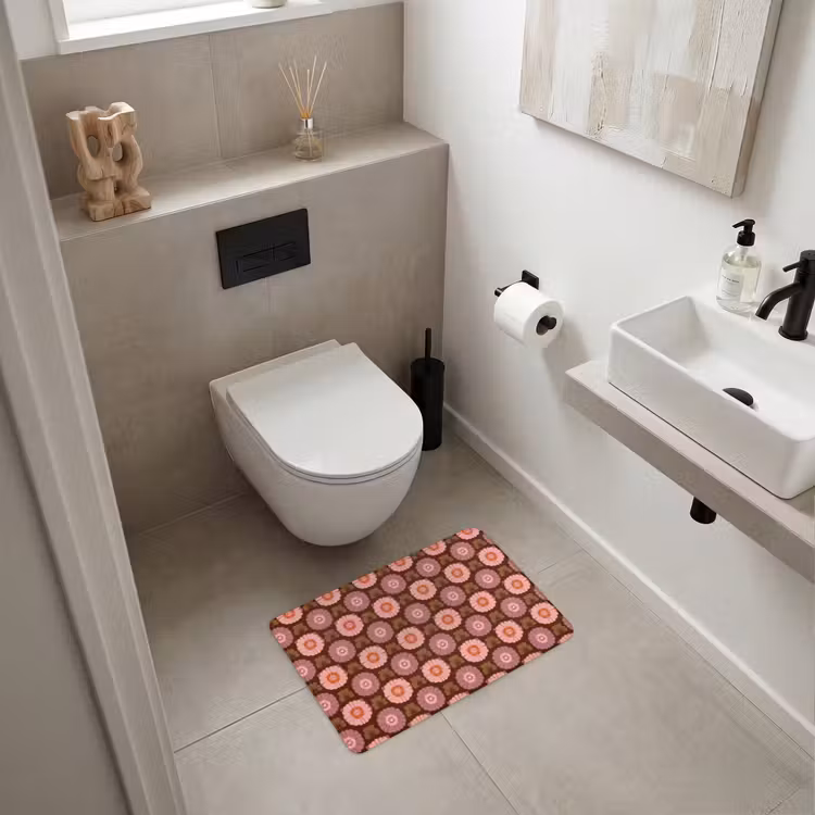 WC Mat - Retro - Madelief - Roze — 6