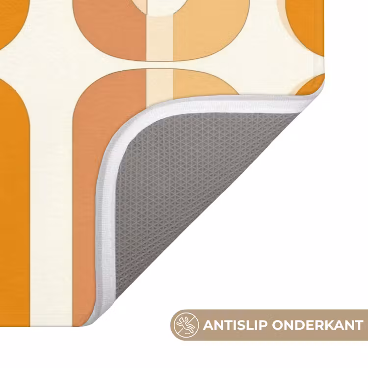 WC Mat - U-vorm - Retro - Oranje — 3
