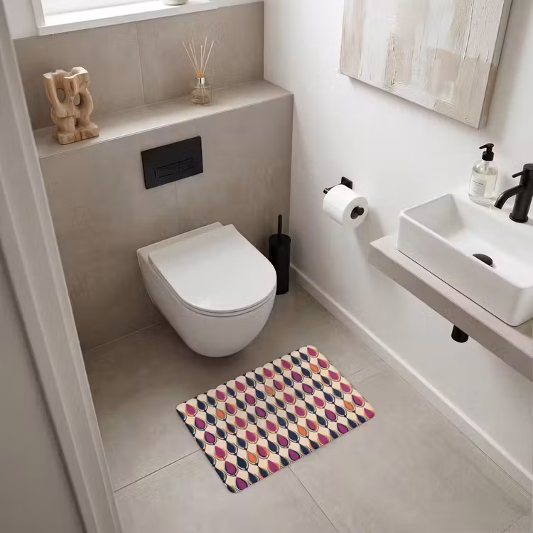 WC Mat - Vintage - Retro - Kleurrijk — 6