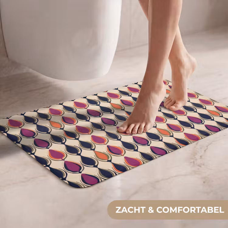 WC Mat - Vintage - Retro - Kleurrijk — 7