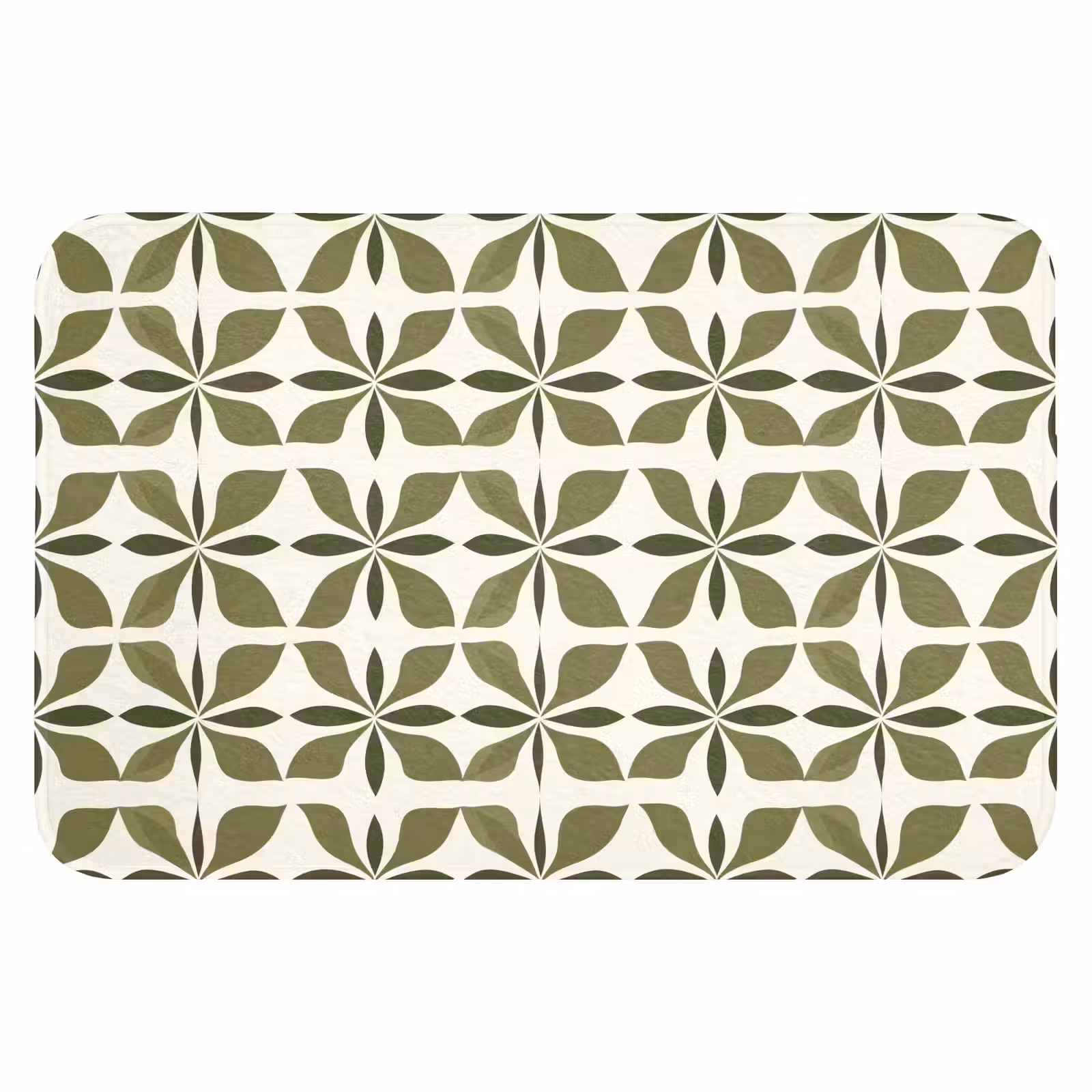 WC Mat - Botanisch - Retro - Groen — 1