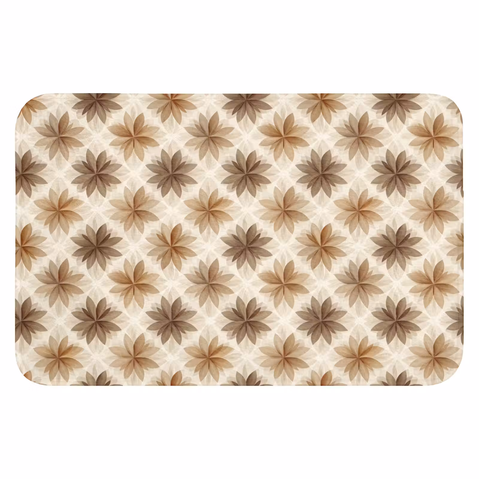 WC Mat - Geografisch - Patroon - Bruin — 1