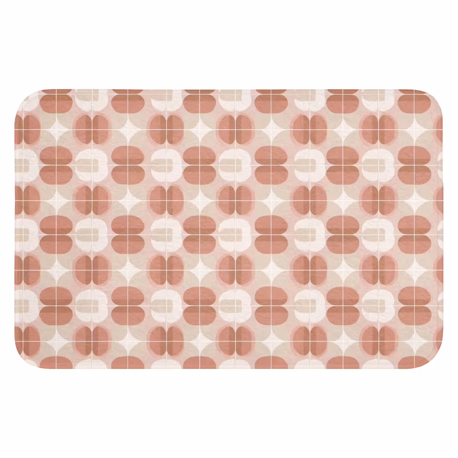 WC Mat - Retro - Klassiek - Roze — 1