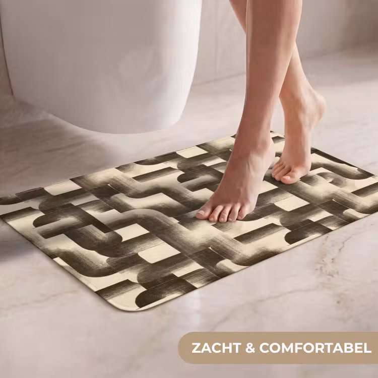 WC Mat - Abstract - Retro - Zwart — 7