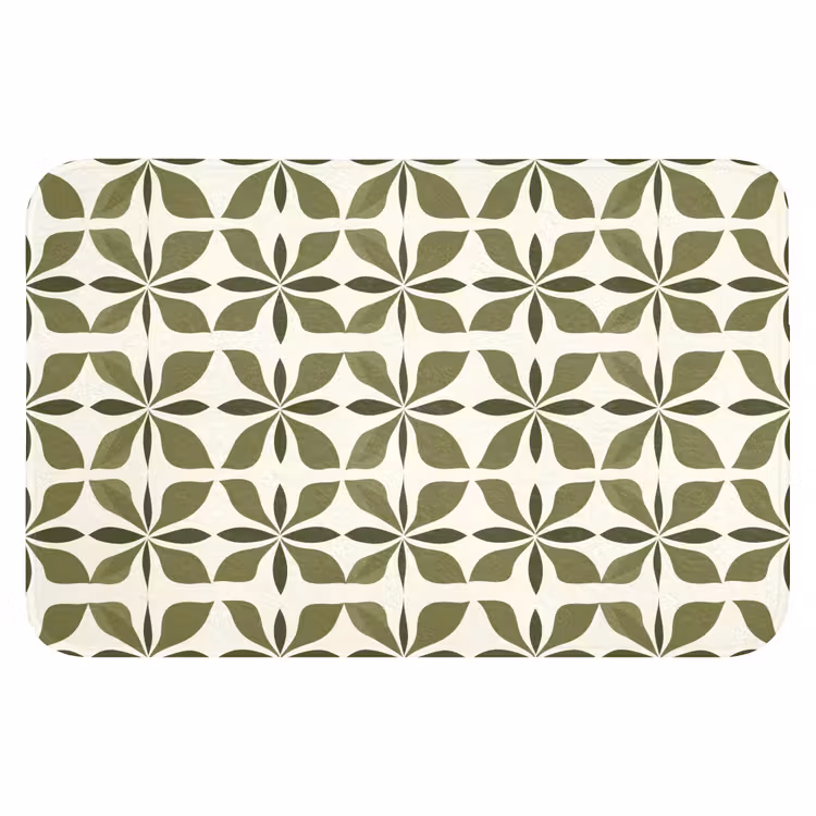 WC Mat - Botanisch - Retro - Groen — 1