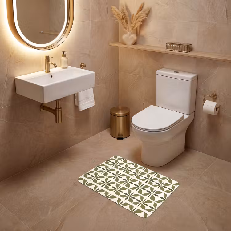 WC Mat - Botanisch - Retro - Groen — 4