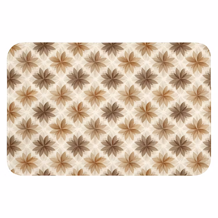 WC Mat - Geografisch - Patroon - Bruin — 1