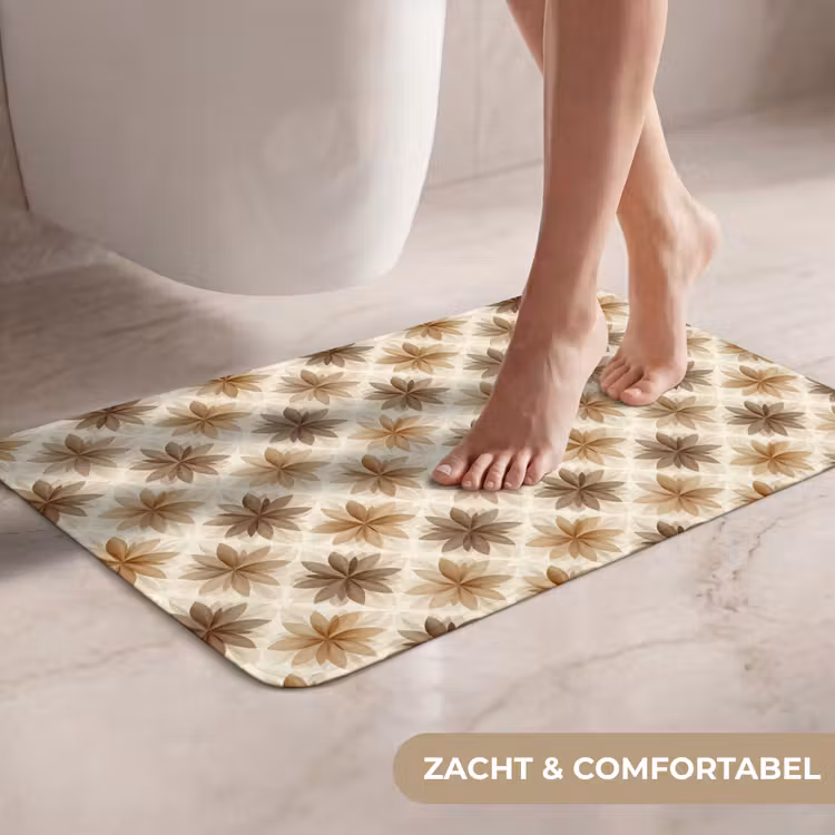 WC Mat - Geografisch - Patroon - Bruin — 7
