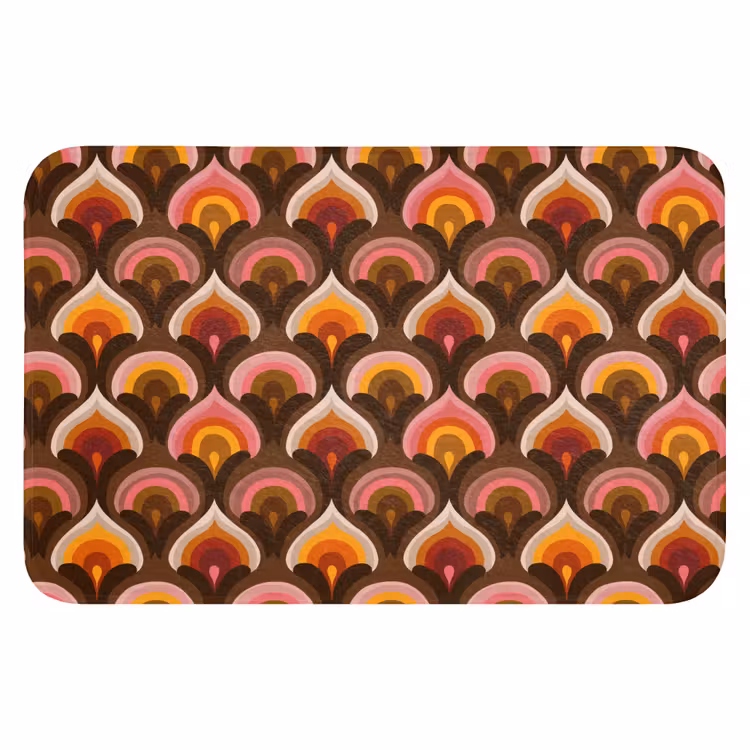 WC Mat - Patroon - Retro - Kleurrijk — 1