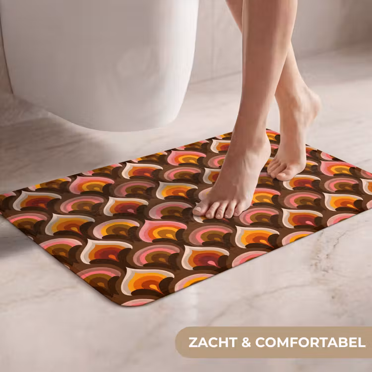 WC Mat - Patroon - Retro - Kleurrijk — 7
