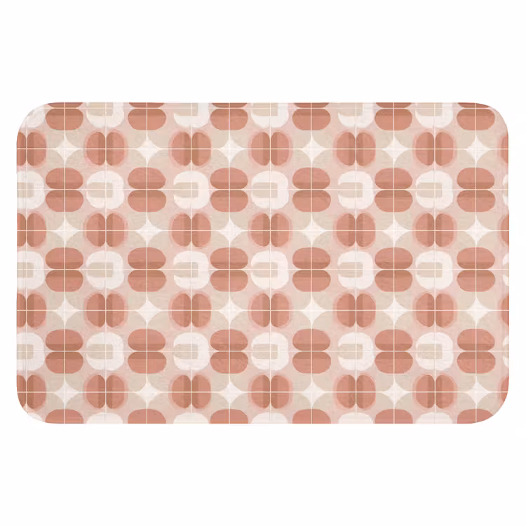 WC Mat - Retro - Klassiek - Roze — 1
