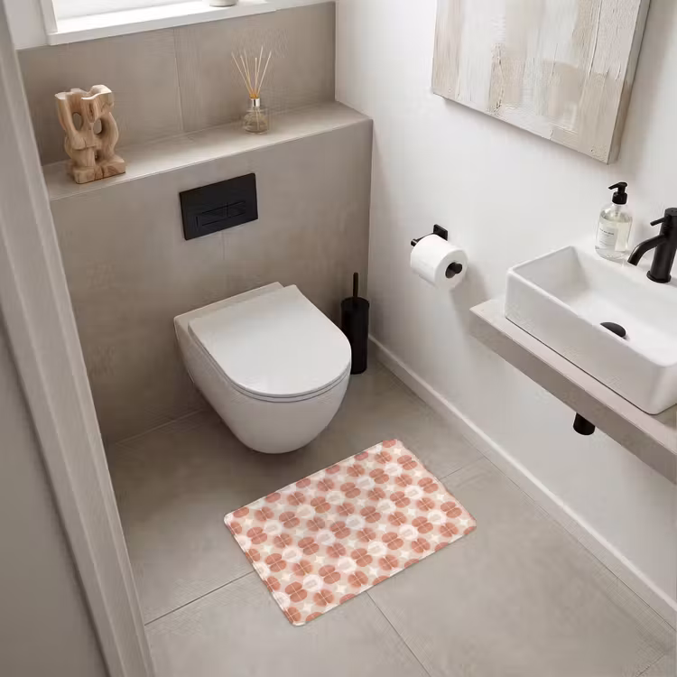 WC Mat - Retro - Klassiek - Roze — 6