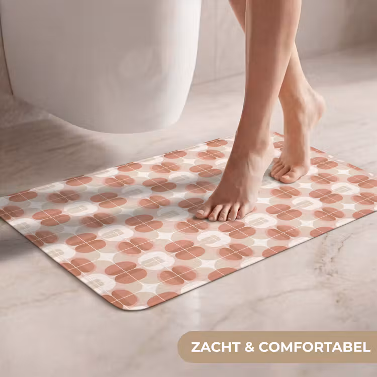 WC Mat - Retro - Klassiek - Roze — 7