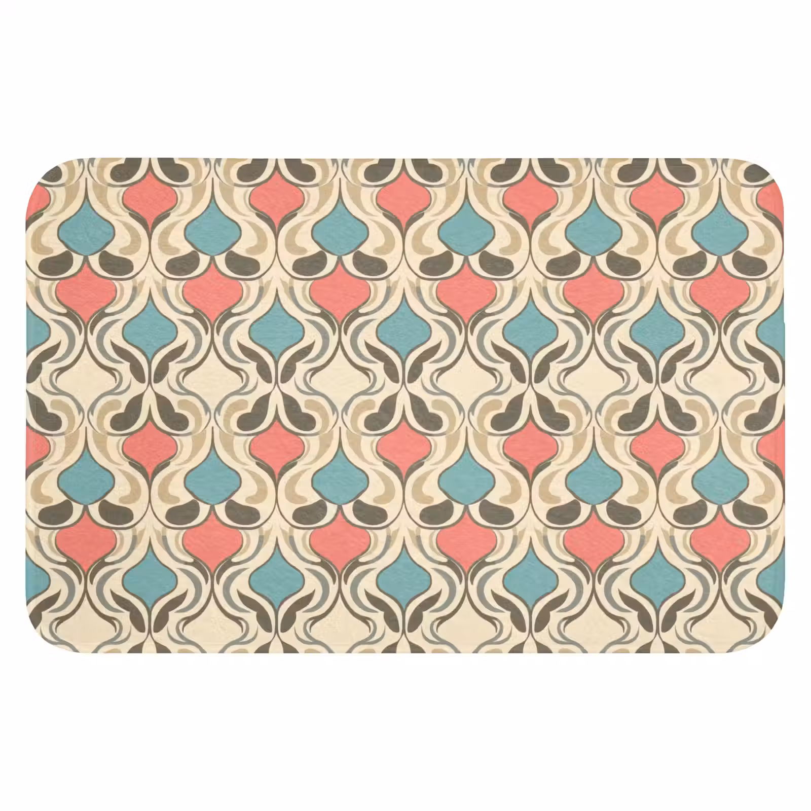 WC Mat - Barok - Retro - Kleurrijk — 1
