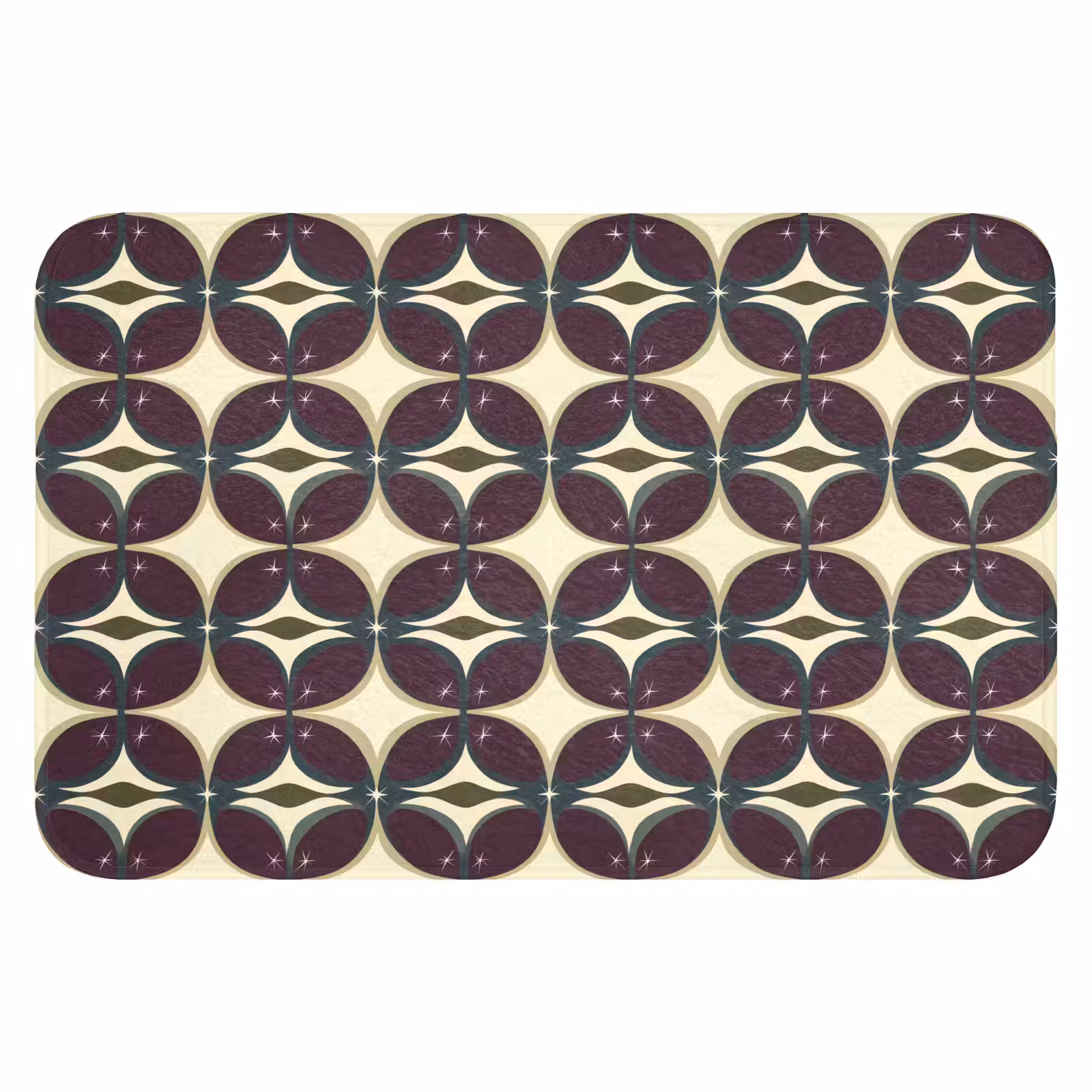 WC Mat - Cirkel - Retro - Kleurrijk — 1