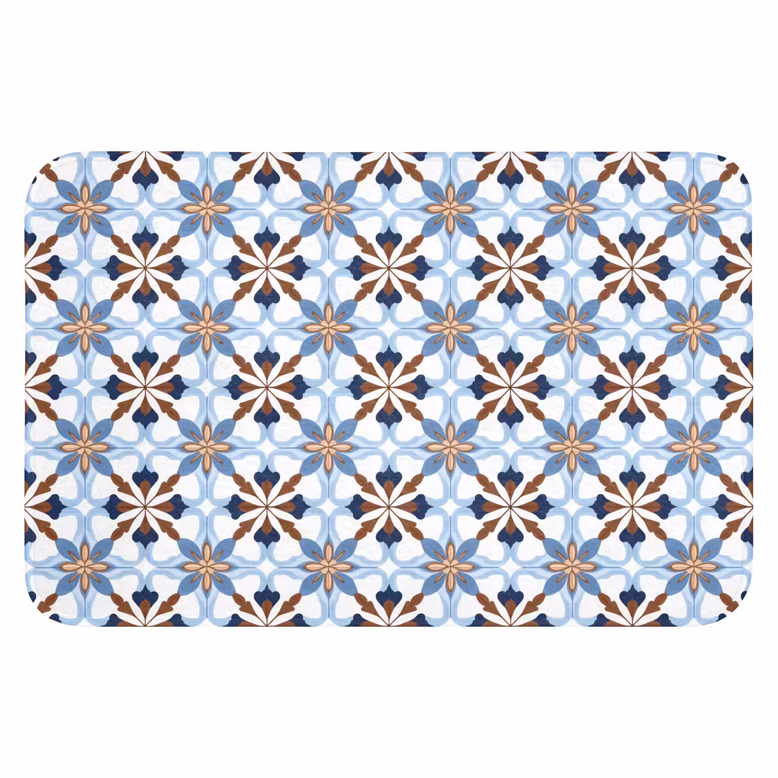 WC Mat - Ornament - Tegel - Kleurrijk — 1