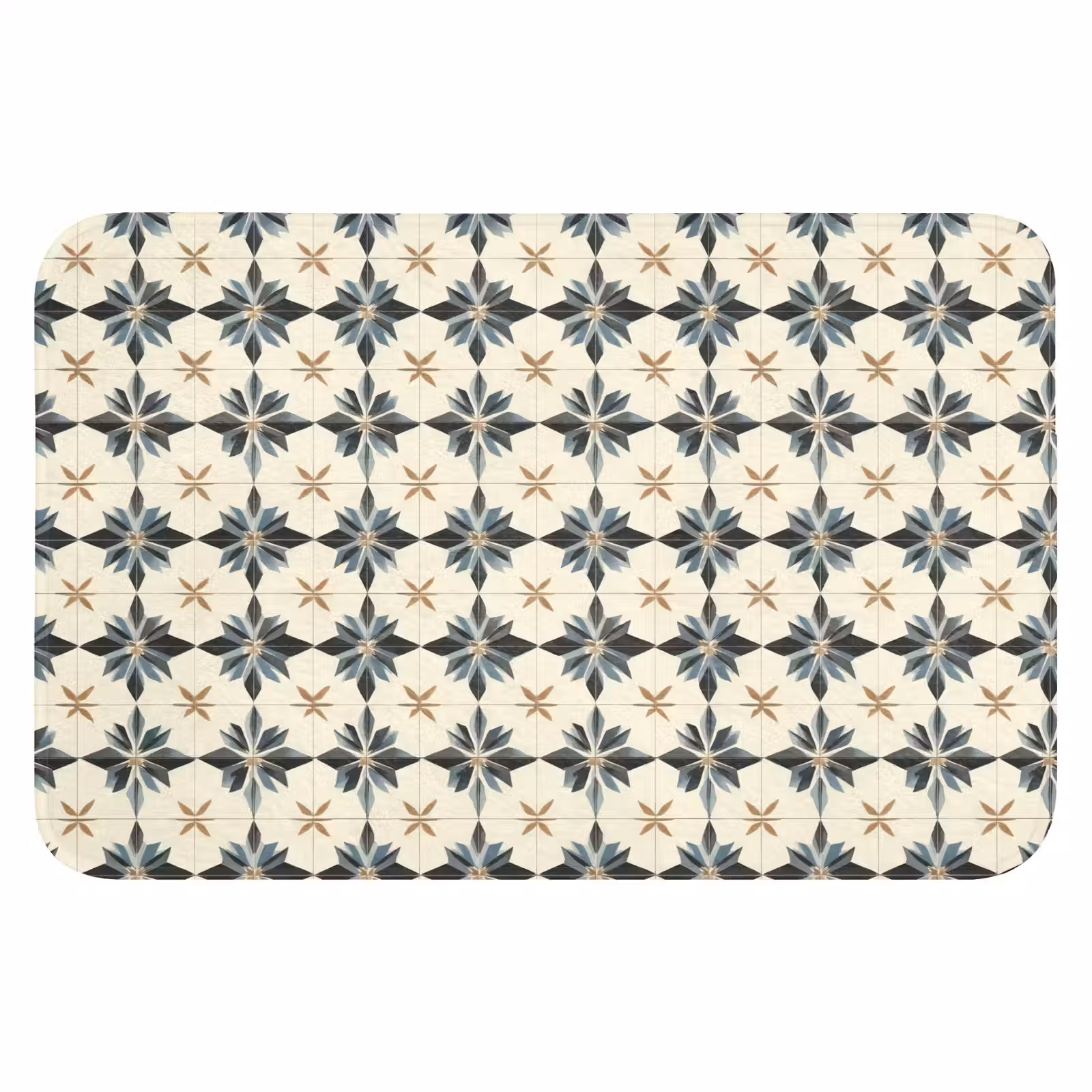 WC Mat - Sierlijk - Ornament - Blauw — 1