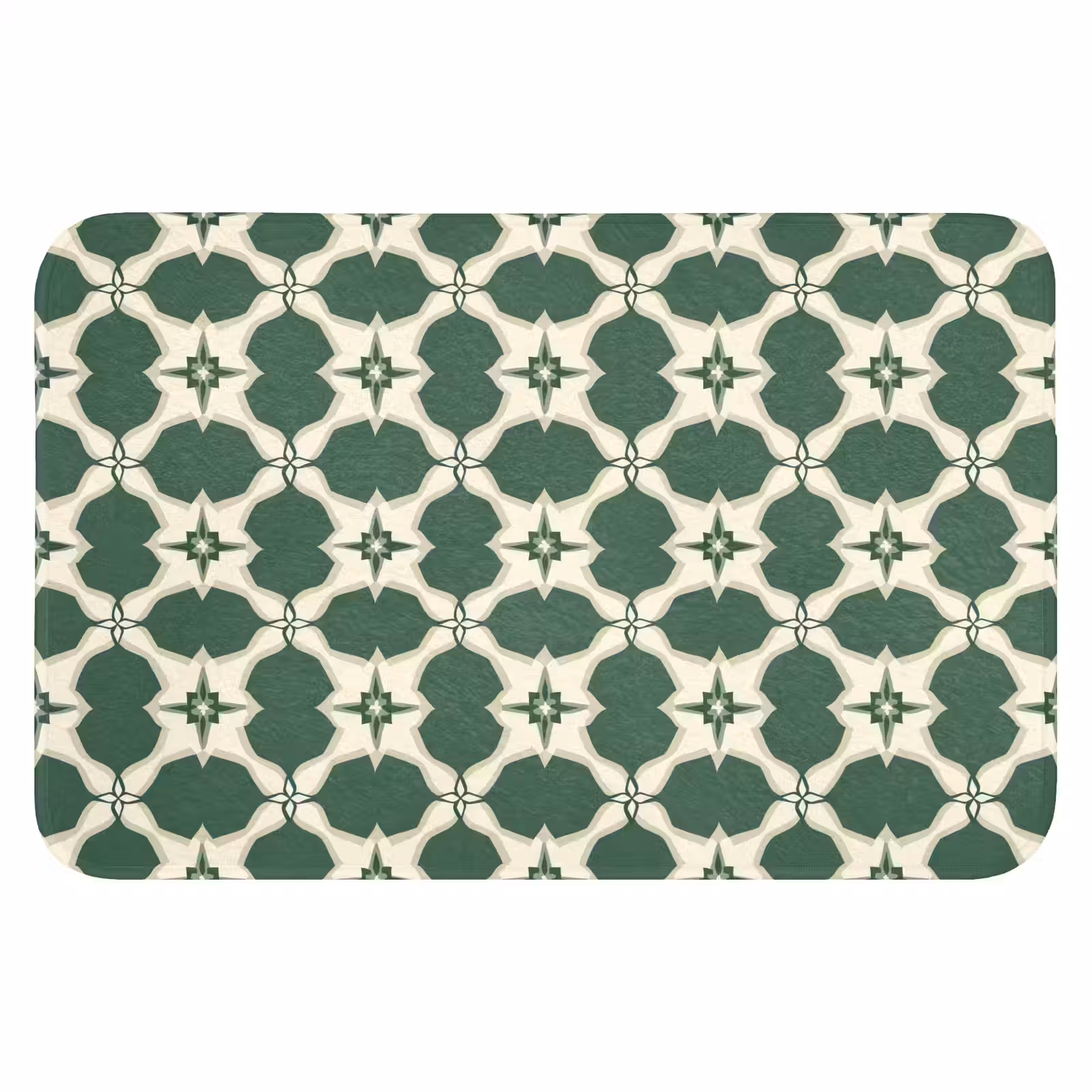 WC Mat - Tegel - Klassiek - Groen — 1
